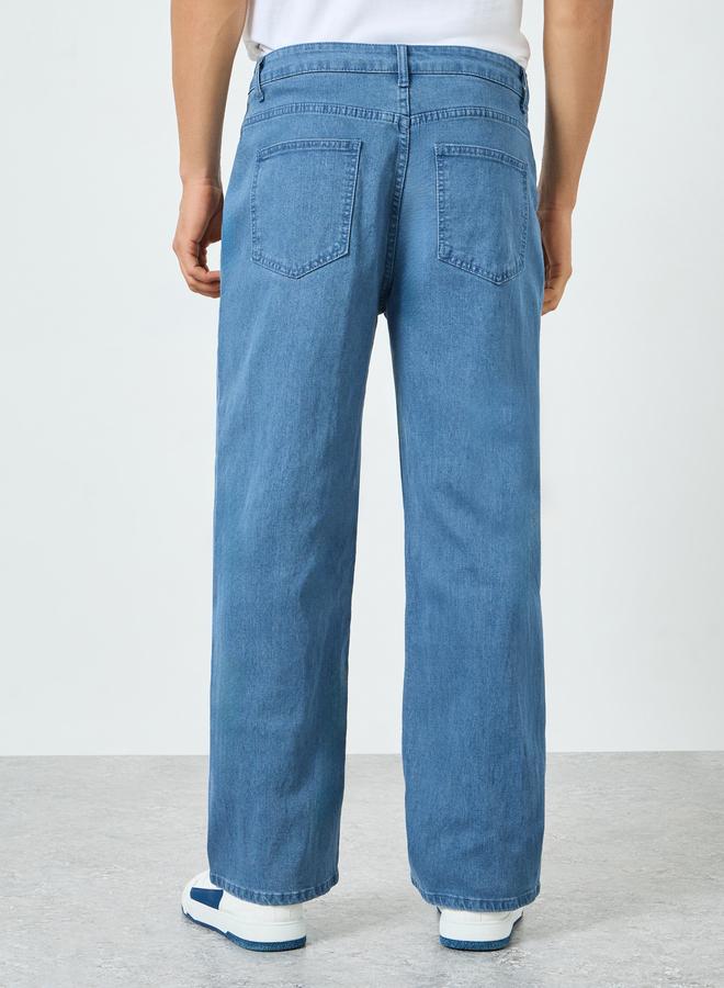 ستايلي بنطال جينز رجالي بقصة واسعة - Image 3